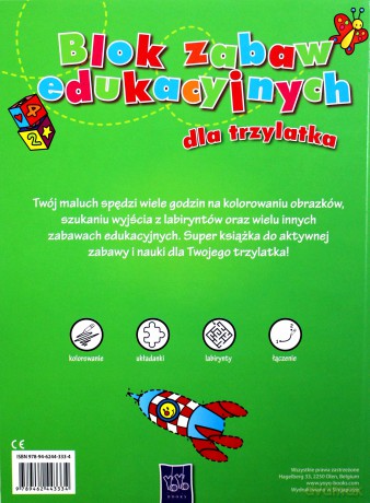 Blok zabaw edukacyjnych dla trzylatka [KSIĄŻKA]