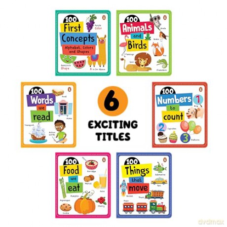 My First 100 Concept Board Book (6 Books Boxset): A Boxset of 6 illustrated Board Books for PreSchool Kids, Toddlers (Penguin Early Learning Series) [KSIĄŻKA]