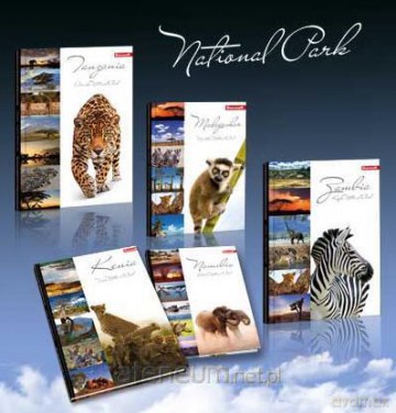 Brulion A5/96K/TW linia 5 szt. National Parks