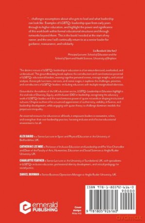 LGBTQ+ Leadership in Education: Visibility, Vision, and Voice (Critical Insights into LGBTQ+ Inclusive Education) [KSIĄŻKA]