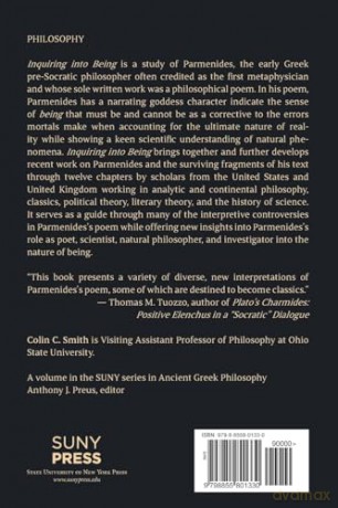 Inquiring into Being: Essays on Parmenides (SUNY series in Ancient Greek Philosophy) - Colin Smith [KSIĄŻKA]