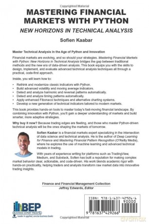 Mastering Financial Markets with Python: New Horizons in Technical Analysis - Sofien Kaabar [KSIĄŻKA]
