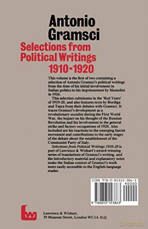 Selections from Political Writings 1910-1920 - Antonio Gramsci [KSIĄŻKA]