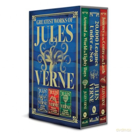 Greatest Works of Jules Verne: Deluxe Hardbound Edition | Boxed Set - Jules Verne [KSIĄŻKA]