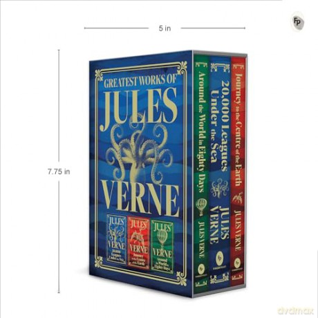 Greatest Works of Jules Verne: Deluxe Hardbound Edition | Boxed Set - Jules Verne [KSIĄŻKA]
