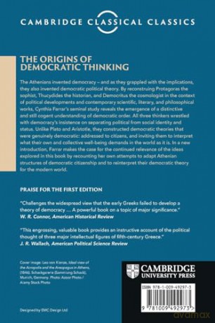 The Origins of Democratic Thinking: The Invention of Politics in Classical Athens (Cambridge Classical Classics) - Cynthia Farrar [KSIĄŻKA]