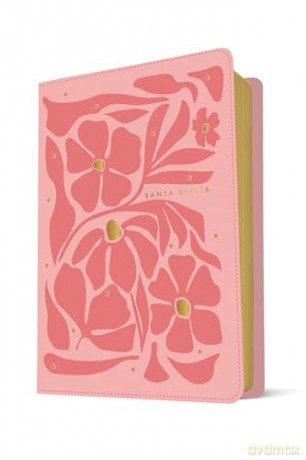 Biblia ultrafina NTV, letra grande con Filament (SentiPiel, Flores rosa, Letra Roja): Nueva Traduccion Viviente, Pink Flowers, Filament Enabled, Leatherlike, Red Letter [KSIĄŻKA]