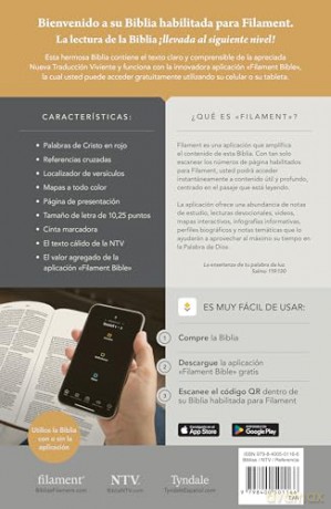 Biblia ultrafina NTV, letra grande con Filament (SentiPiel, Flores rosa, Letra Roja): Nueva Traduccion Viviente, Pink Flowers, Filament Enabled, Leatherlike, Red Letter [KSIĄŻKA]