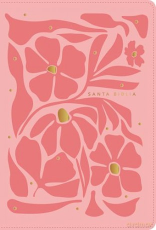 Biblia ultrafina NTV, letra grande con Filament (SentiPiel, Flores rosa, Letra Roja): Nueva Traduccion Viviente, Pink Flowers, Filament Enabled, Leatherlike, Red Letter [KSIĄŻKA]