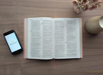 Biblia ultrafina NTV, letra grande con Filament (SentiPiel, Flores rosa, Letra Roja): Nueva Traduccion Viviente, Pink Flowers, Filament Enabled, Leatherlike, Red Letter [KSIĄŻKA]