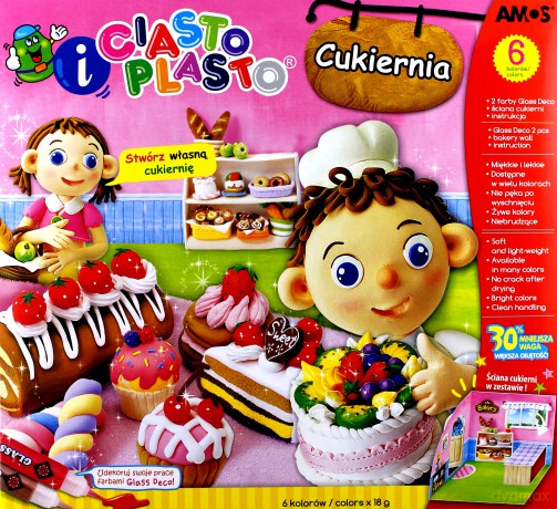 Ciasto Plasto Cukiernia 6 kolorów + 2 kolory