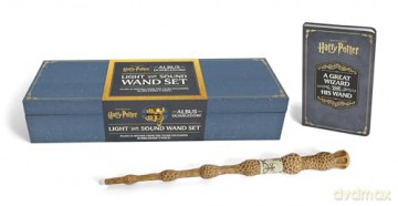 Harry Potter: Albus Dumbledore Light and Sound Wand Set: Plays 12 Sounds from the Films Including Dumbledore's Voice! - Donald Lemke [KSIĄŻKA]