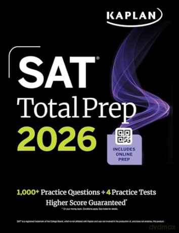 SAT Total Prep 2026: Includes 4 Full Length Practice Tests, 1,100+ Practice Questions + 1 Year Access to Online Quizzes and Video Lessons and Tutorials (Kaplan Test Prep) - Kaplan Test Prep [KSIĄŻKA]