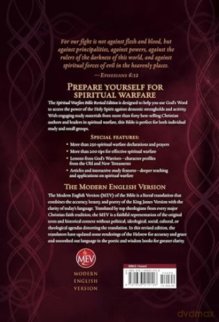 MEV Spiritual Warfare Bible, Revised Edition: Modern English Version Bible (Mev) - Charisma House [KSIĄŻKA]