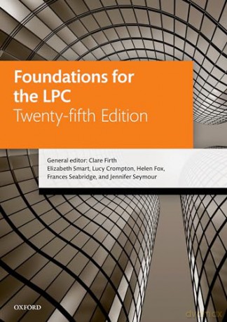 Foundations for the LPC (Legal Practice Course Manuals) - Clare Firth [KSIĄŻKA]