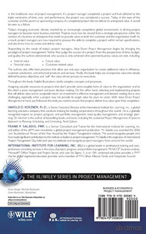 Value-Driven Project Management (The IIL/Wiley Series in Project Management) - Harold Kerzner [KSIĄŻKA]