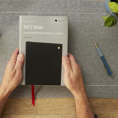 NET Bible, Large Print Thinline with Cross References, Hardcover, Comfort Print (Thumb Indexed): New English Translation, Thinline With Cross References, Comfort Print Thumb Indexed - Thomas Nelson [KSIĄŻKA]
