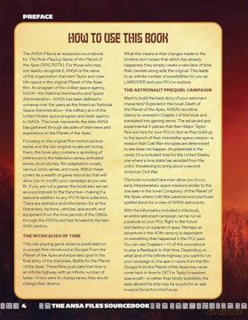 The Role-Playing Game of the PLANET OF THE APES THE ANSA FILES - Andrew E. C. Gaska [KSIĄŻKA]
