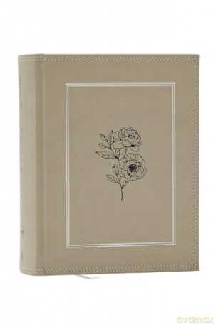 NKJV, Journal the Word Bible, Large Print: Reflect, Journal or Create Art Next to Your Favorite Verses (Stone Leathersoft over board, Red Letter) - Thomas Nelson [KSIĄŻKA]