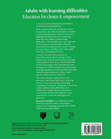 Adults with Learning Difficulties: Education for Choice and Empowerment - Jeannie Sutcliffe [KSIĄŻKA]