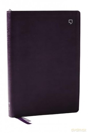 NET Bible, Large Print Thinline with Cross References, Purple Leathersoft, Comfort Print (Thumb Indexed) - Thomas Nelson [KSIĄŻKA]