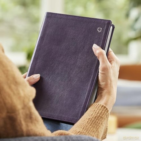 NET Bible, Large Print Thinline with Cross References, Purple Leathersoft, Comfort Print (Thumb Indexed) - Thomas Nelson [KSIĄŻKA]