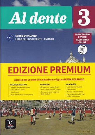 Al dente 3 - Premium Libro dello studente + esercizi. Online audio + video. B1: Libro dello studente + Esercizi 3 EDIZIONE PREMIUM - Hans Peter Collectif [KSIĄŻKA]