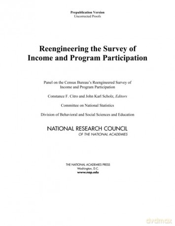Reengineering the Survey of Income and Program Participation - National Research Council [KSIĄŻKA]