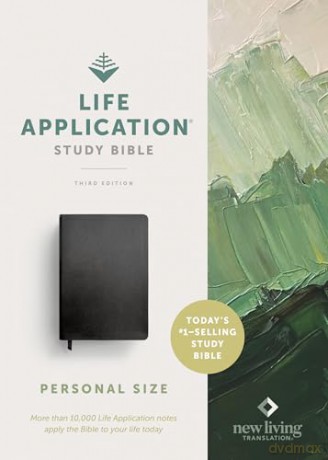 NLT Life Application Study Bible, Third Edition, Personal Size (Bonded Leather, Black, Red Letter): New Living Translation, Black, Bonded Leather, Life Application Study, Personal Size, Red Letter [KSIĄŻKA]