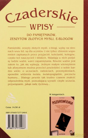 Czaderskie wpisy do pamiętników [KSIĄŻKA]