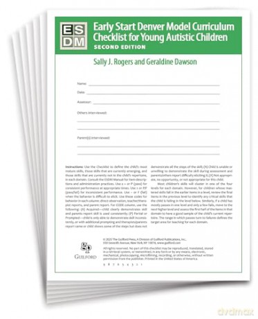 Early Start Denver Model Curriculum Checklist for Infants and Young Autistic Children, Second Edition, Set of 15 Checklists, Each a 16-Page Two-Color Booklet - Geraldine Dawson [KSIĄŻKA]