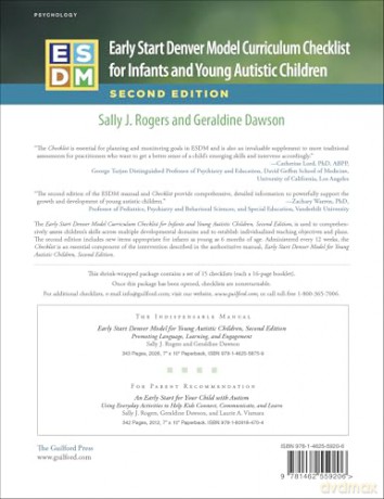 Early Start Denver Model Curriculum Checklist for Infants and Young Autistic Children, Second Edition, Set of 15 Checklists, Each a 16-Page Two-Color Booklet - Geraldine Dawson [KSIĄŻKA]
