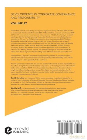CSR, ESG and Sustainability: 27 (Developments in Corporate Governance and Responsibility, 27) [KSIĄŻKA]
