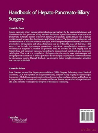 Handbook of Hepato-Pancreato-Biliary Surgery - Isaac Stanton [KSIĄŻKA]