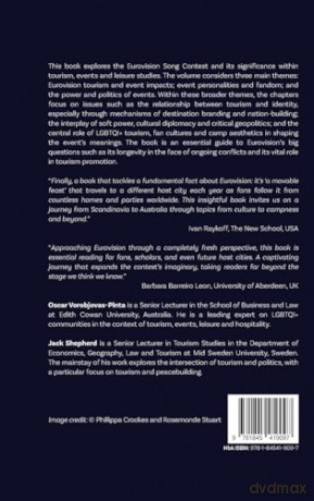 Tourism, Events and Leisure Perspectives on the Eurovision Song Contest - Oscar Vorobjovas-Pinta [KSIĄŻKA]