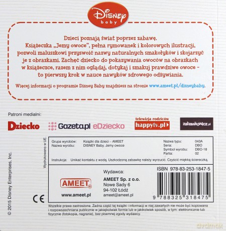 Disney Baby. Jemy owoce [KSIĄŻKA]