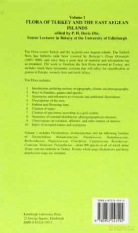 The Flora of Turkey and the East Aegean Islands: v. 1 - Peter Davis [KSIĄŻKA]