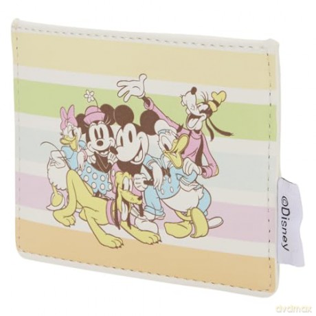 Disney by Loungefly Cardholder Mickey and Friends Rainbow Stripes