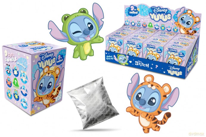 Disney YuYus Plush Key rings Stitch 12 cm Blindbox Display (8)