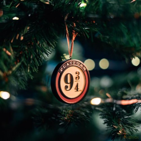 Harry Potter Set of 3 Christmas Ornaments Sorting Hat, Platform 9 3/4 and Hedwig 7 cm