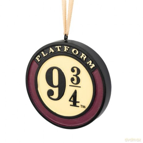 Harry Potter Set of 3 Christmas Ornaments Sorting Hat, Platform 9 3/4 and Hedwig 7 cm
