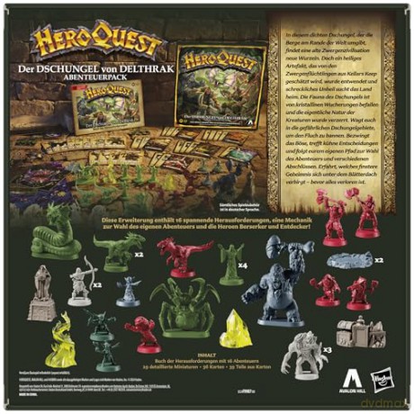 HeroQuest Board Game Expansion Der Dschungel von Delthrak Quest Pack German Version
