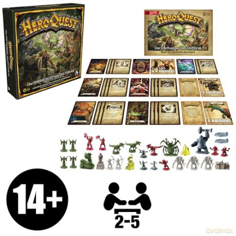 HeroQuest Board Game Expansion Der Dschungel von Delthrak Quest Pack German Version