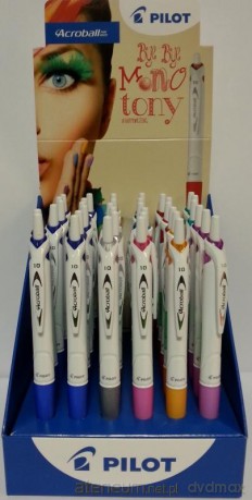 Długopis Acroball PureWhite mix (36szt)