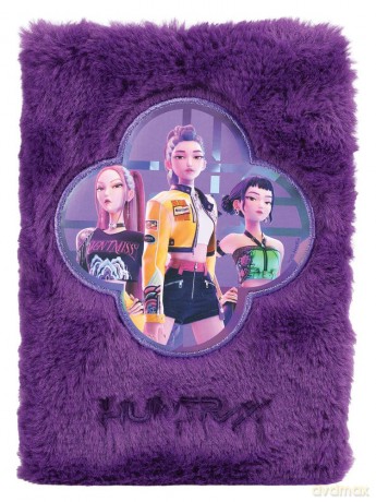 KPop Demon Hunters A5 Notebook Huntr/x Plush