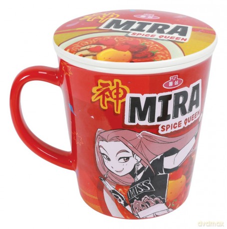 Kpop Demon Hunters Mug with lid Huntr/x Ramen