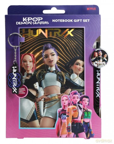 KPop Demon Hunters Notebook Gift Set Golden