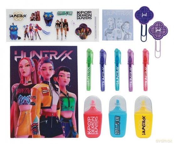 KPop Demon Hunters Stationery Set 10-Pack Huntr/x