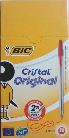 Długopis Cristal Original czerwony (50szt)