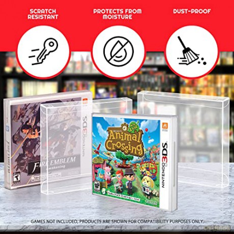 PET Protectors 25-Pack for 3DS (NTSC) Games